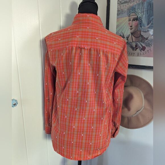 Maeve Red Plaid Buttondown sz 2 EUC - Picture 9 of 14